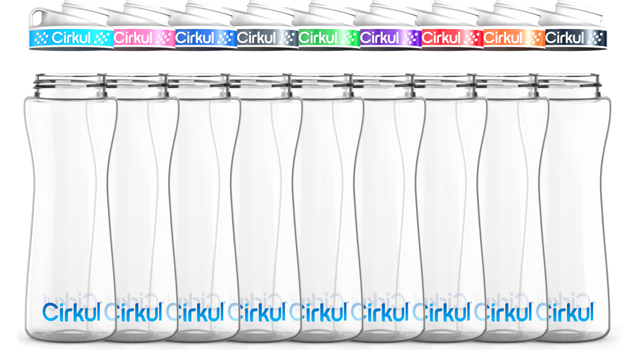 22oz. Plastic Bottle & Comfort Grip Lid